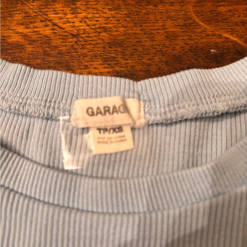 GARAGE LIGHT BLUE TEE SHIRT!!